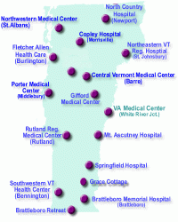 Map of RACES Hospitals
