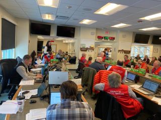 Vermont Emergency Operations Center during Frosty Force Exercise.